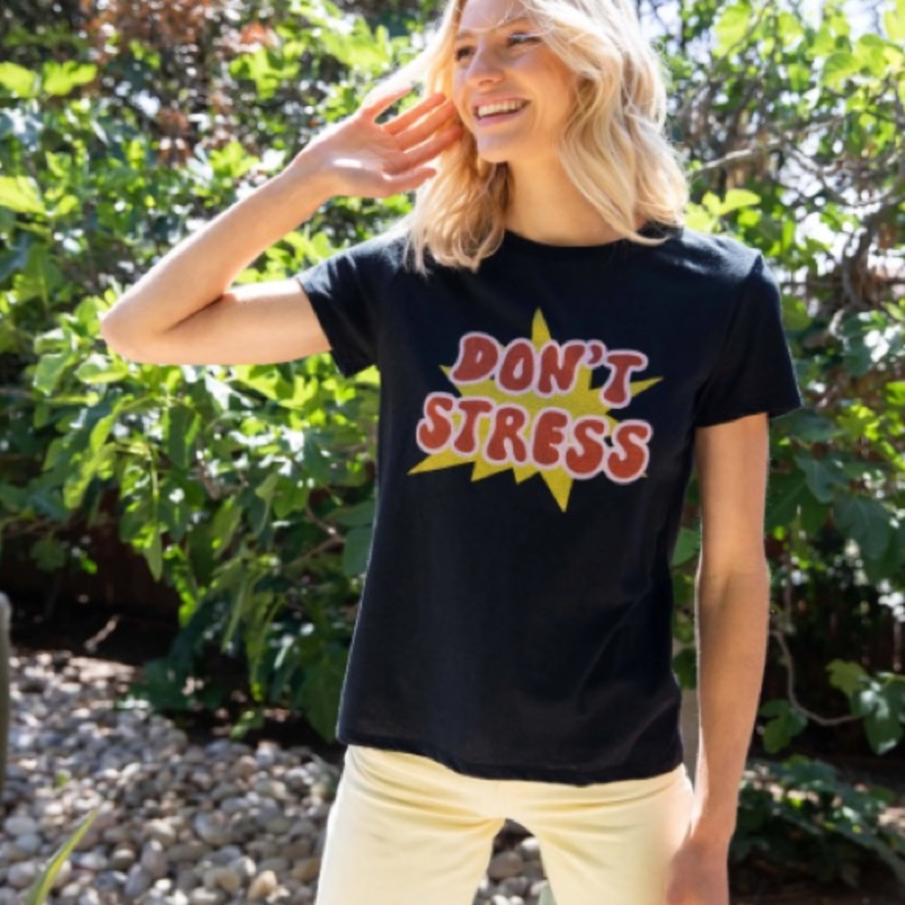 Sub_Urban‎ Riot “ Don’t Stress” Black Tee Small